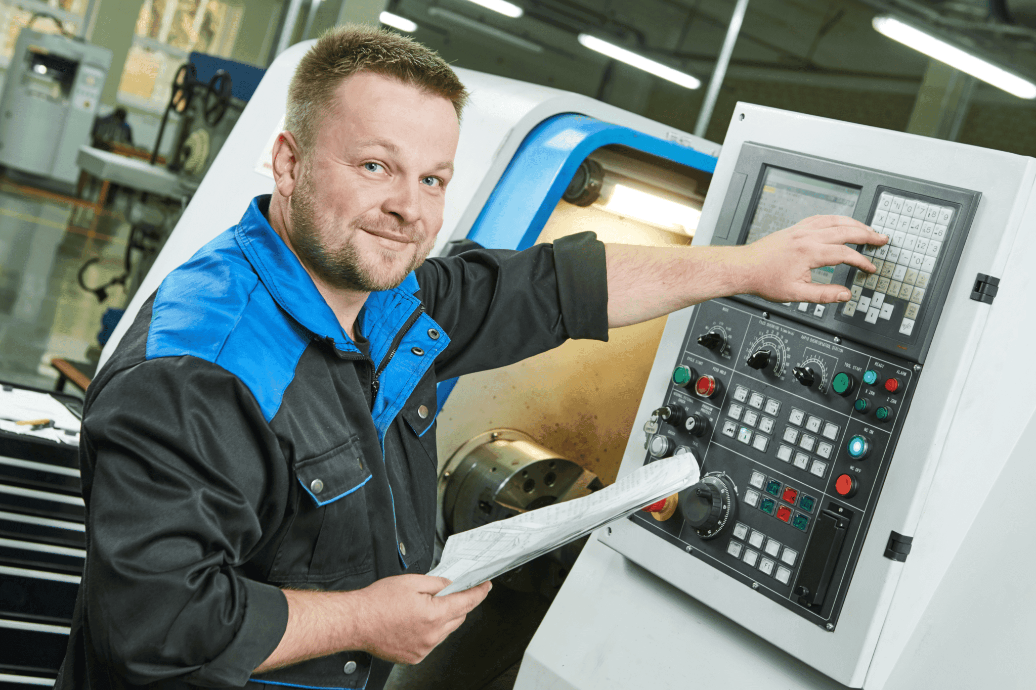 Industrial automation panel with programmable logic controller