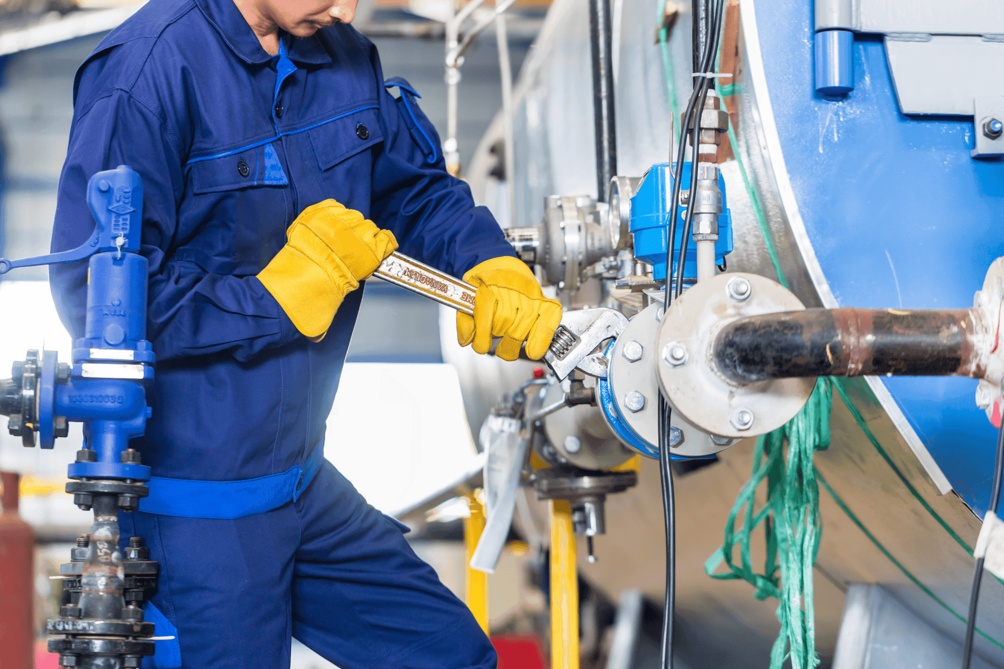 Offshore electrical maintenance on a platform